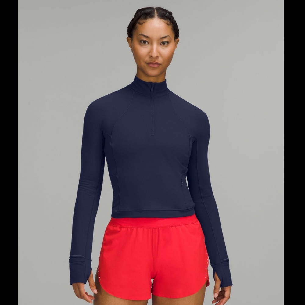 NWT Lululemon It's Rulu Run Cropped Half Zip